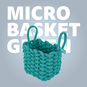 Micro Woven Cotton Scooter Basket - Green