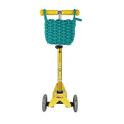 Micro Woven Cotton Scooter Basket - Green