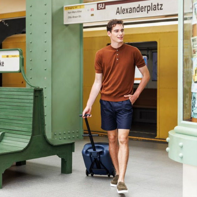 Micro Ride On Luggage Eazy Weekender - Dark Blue