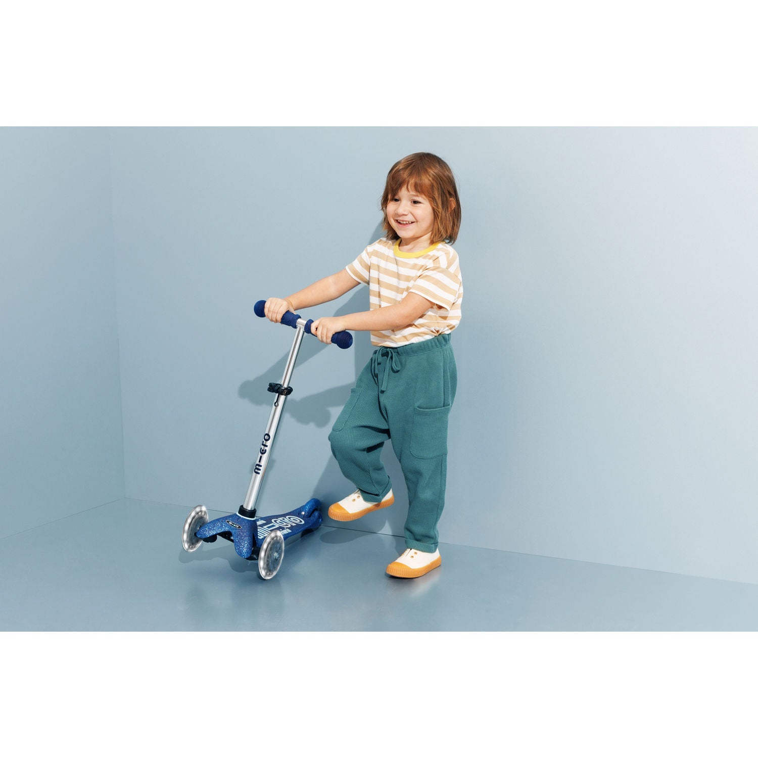 Micro Mini Deluxe Galaxy Glitter LED - Navy