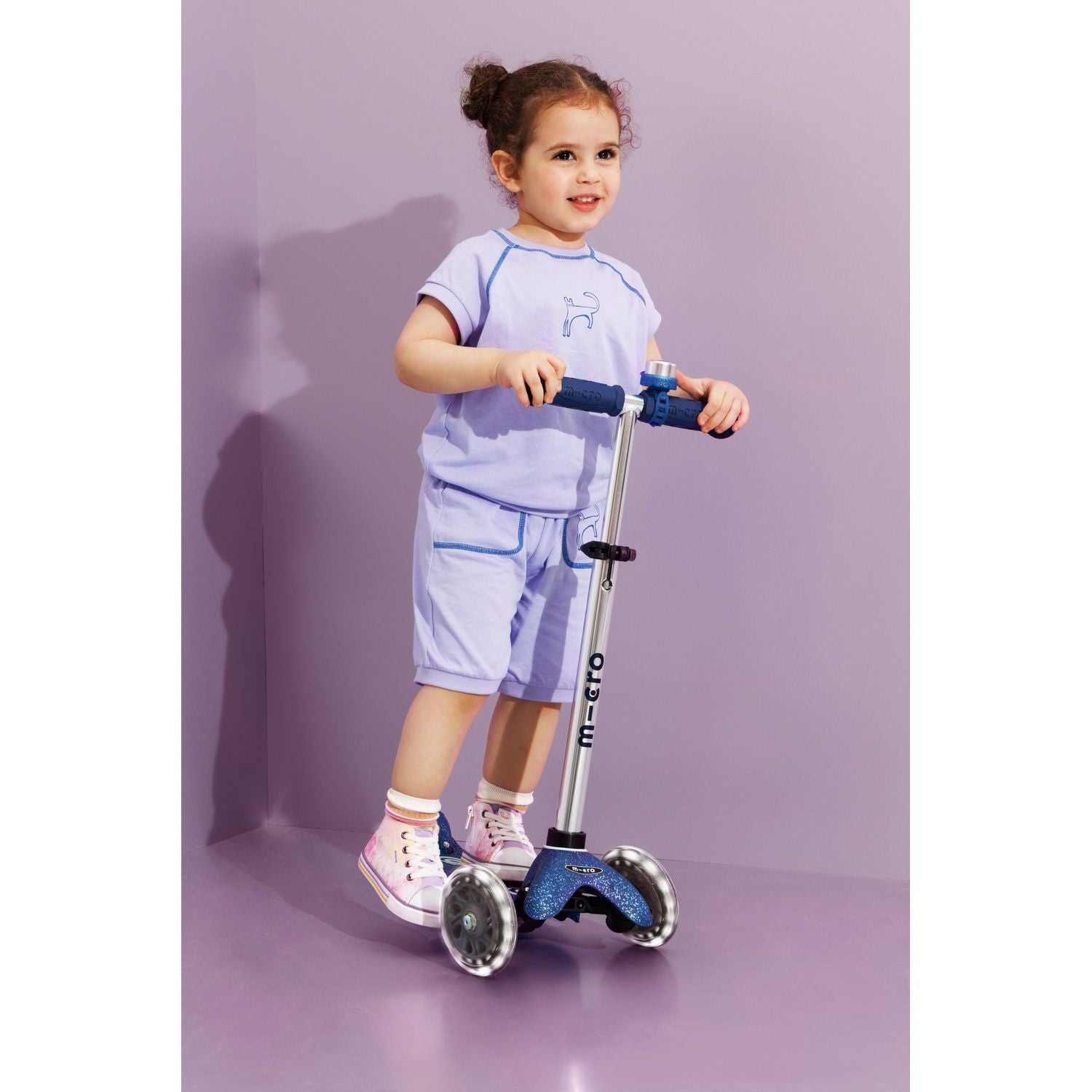 Micro Mini Deluxe Galaxy Glitter LED - Navy