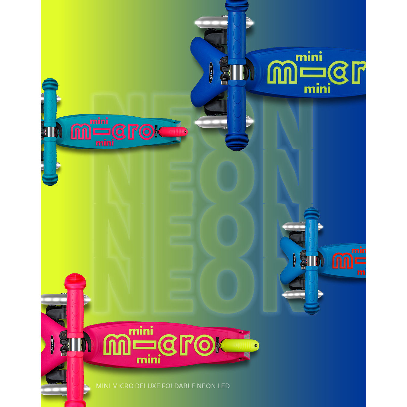 Micro Mini Deluxe Foldable Neon LED - Canary Yellow