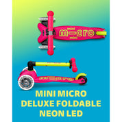 Micro Mini Deluxe Foldable Neon LED - Flamingo Yellow