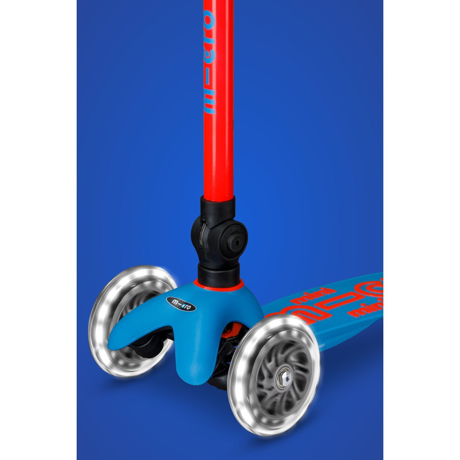 Micro Mini Deluxe Foldable Neon LED - Flashing Red