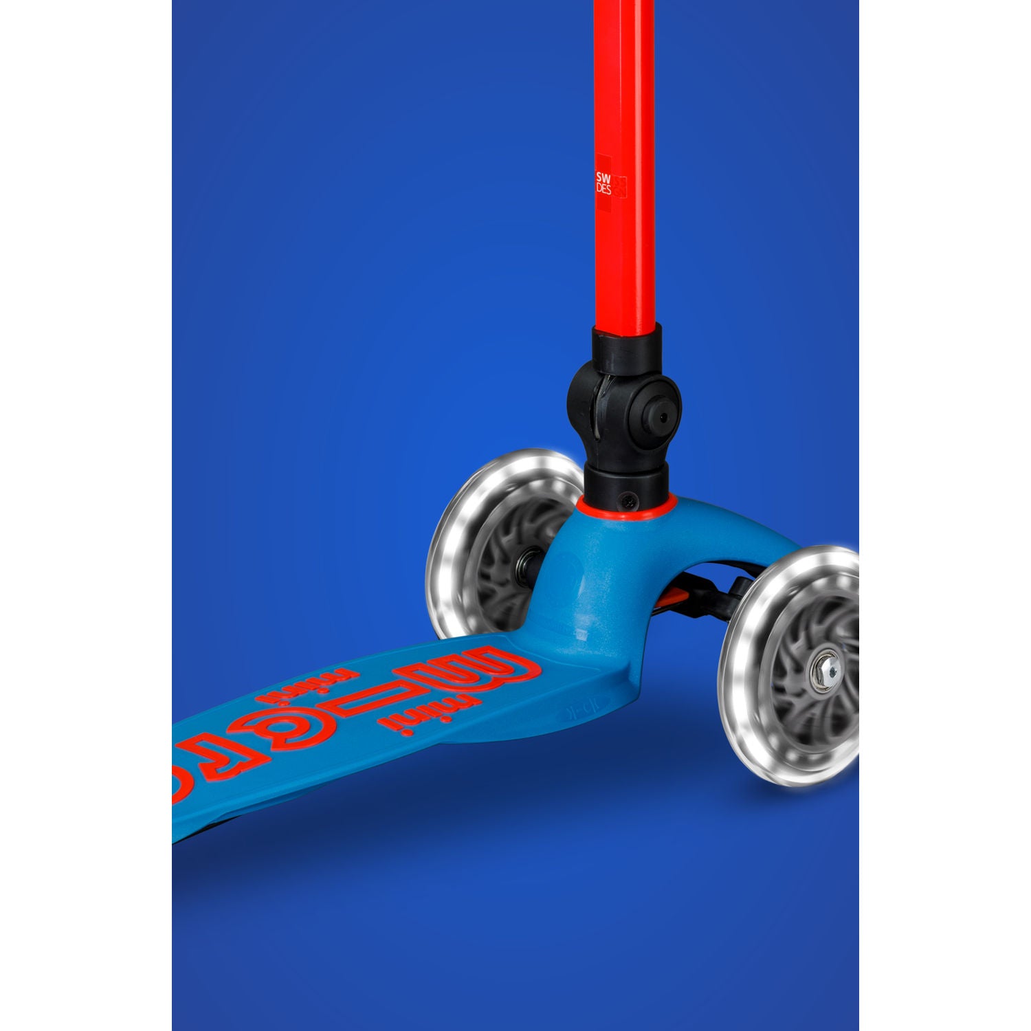 Micro Mini Deluxe Foldable Neon LED - Flashing Red